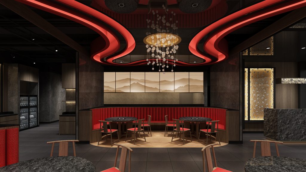 撈王火鍋店鋪餐飲裝飾設計案例