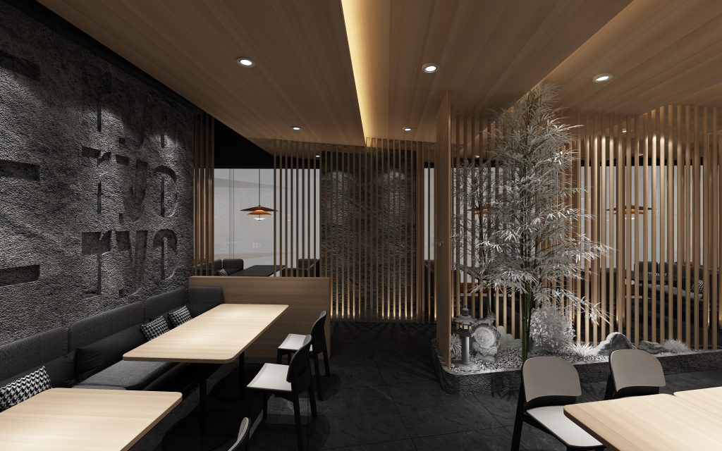 千兩日本料理店鋪餐飲裝飾設計
