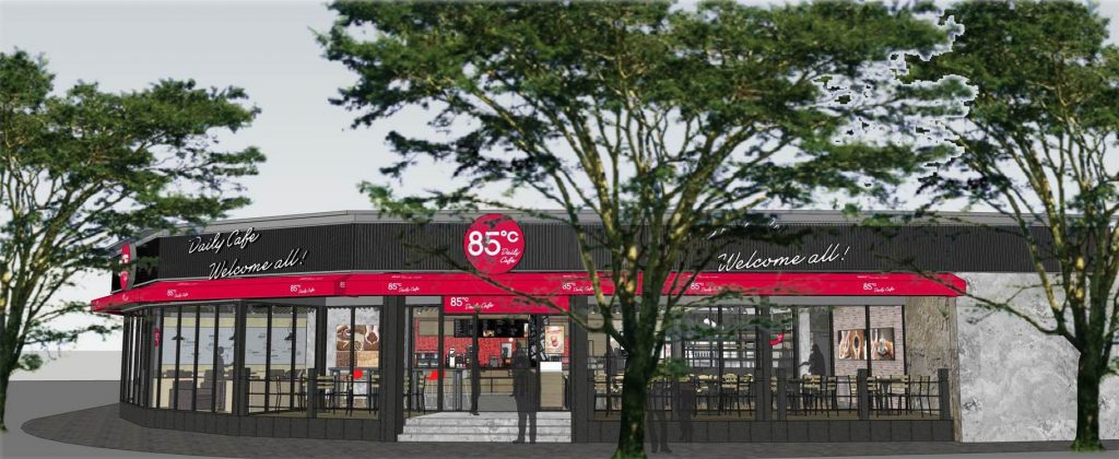 85C烘焙店鋪室內裝飾設計案例