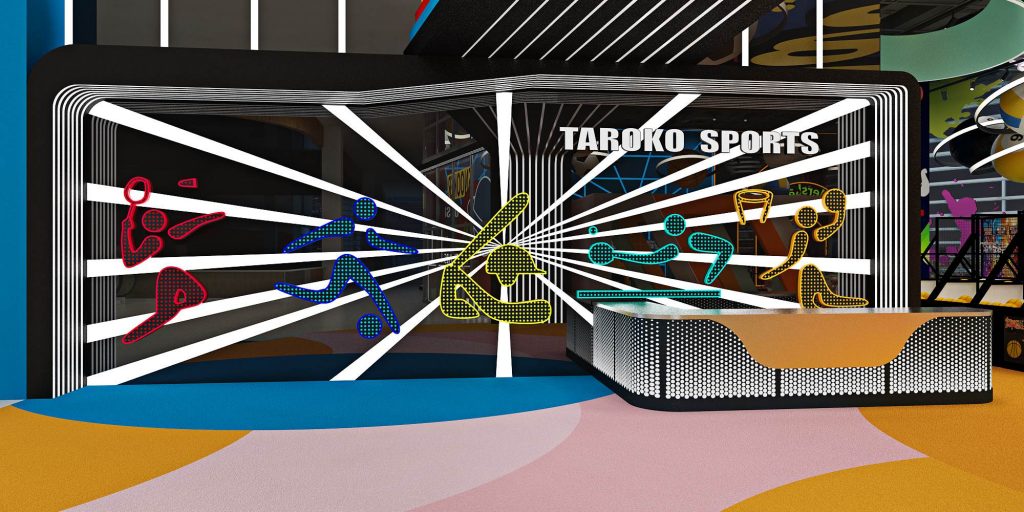 Taroko 大魯閣-西咸體育中心-游樂園室內裝飾設計案例