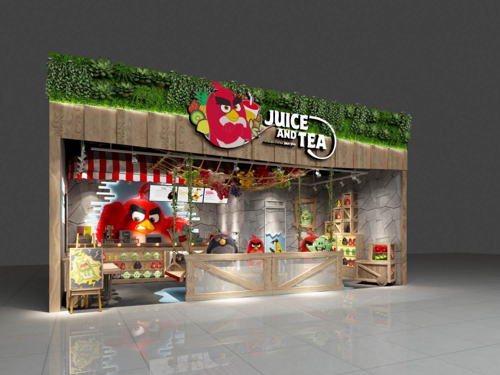 Angry Birds 憤怒的小鳥 軟飲餐飲店裝飾設計