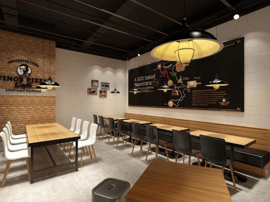 Tino Pizza 提諾披薩 西餐廳裝飾設計