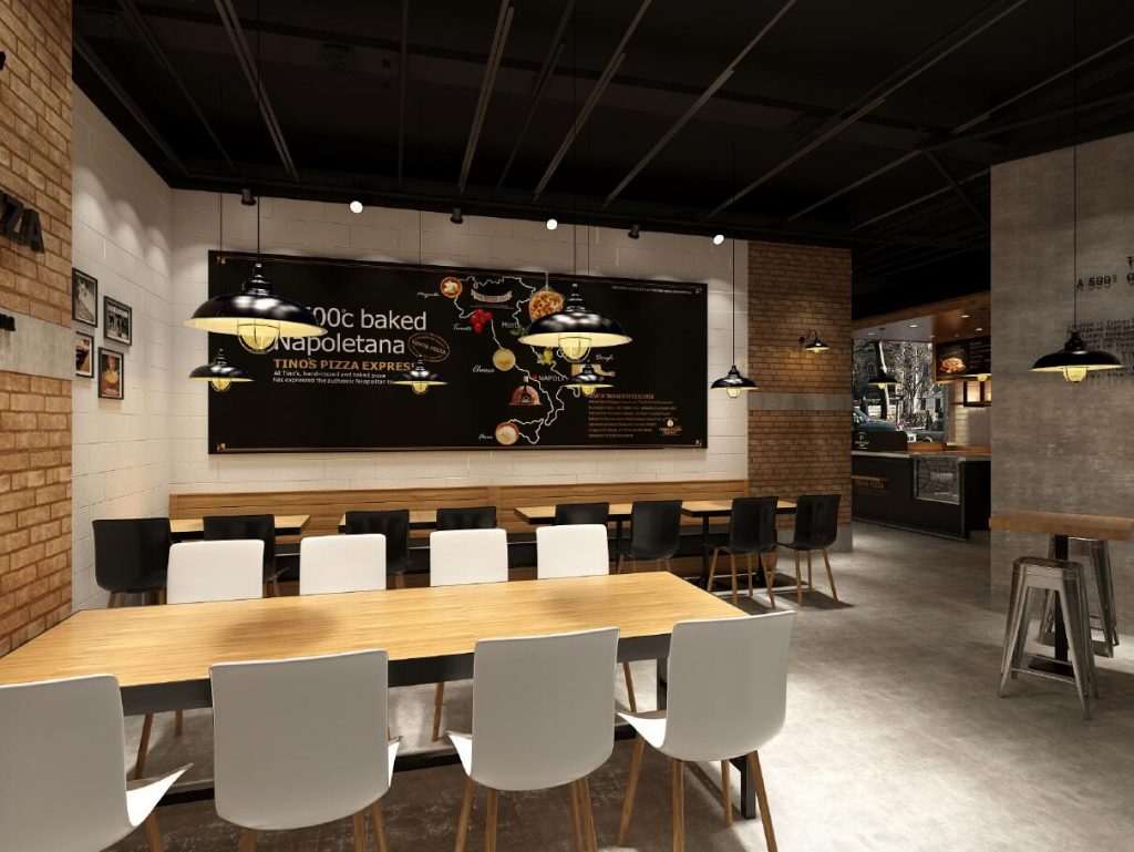 Tino Pizza 提諾披薩 西餐廳裝飾設計