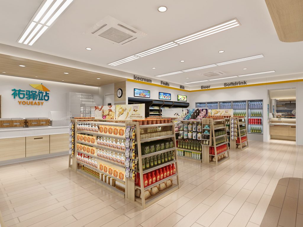 YOUEASY 佑驛站超市裝飾設計案例